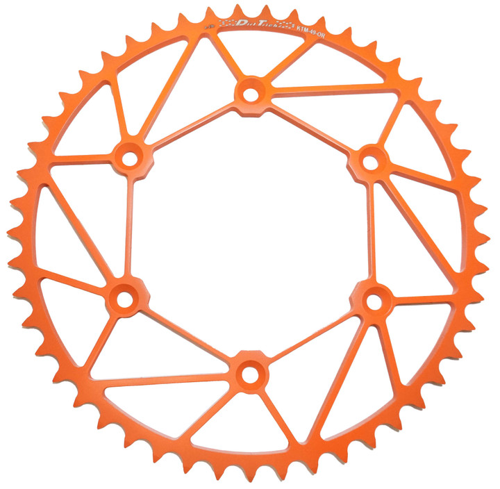 DIRT TRICKS Rear Sprocket Chromoly Stl/Zir 49T-520 Inferno Ktm KTM-49-OR