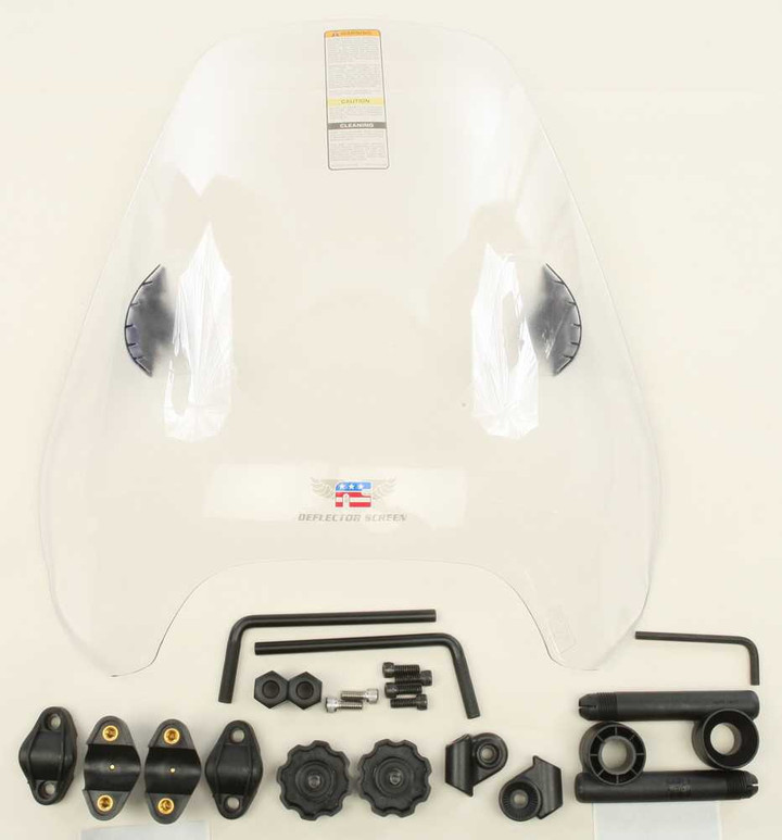 NATIONAL CYCLE Deflector Screen 1" Clear Quickset N25042