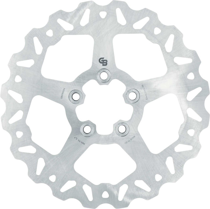 GBRAKES Rotor 11.5" Solid Wave Rr Stainless 2.22" Inner Bore GBD9019X