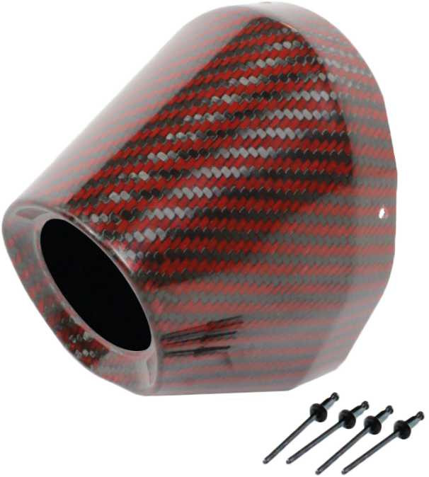 PRO CIRCUIT Carbon End Cap Red 1 3/4" I.D. PC4022-0010