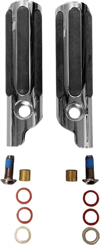 LINDBY Clamp-On Pegs Chr W/ Rubber Strips 820