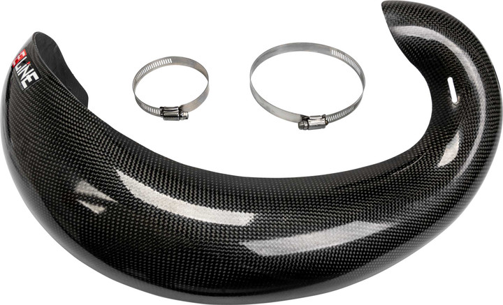 E-LINE ACCESSORIES Carbon Fiber Pipe Guards Hon/Kaw/Ktm/Yam HPG006