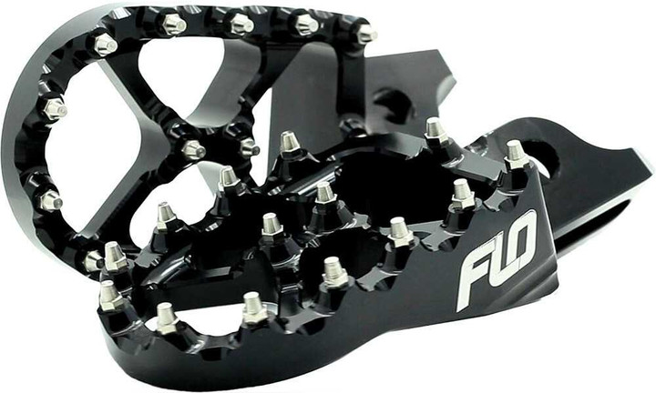 FLO MOTORSPORTS Pro Series Foot Pegs Black FPEG-793-2BLK