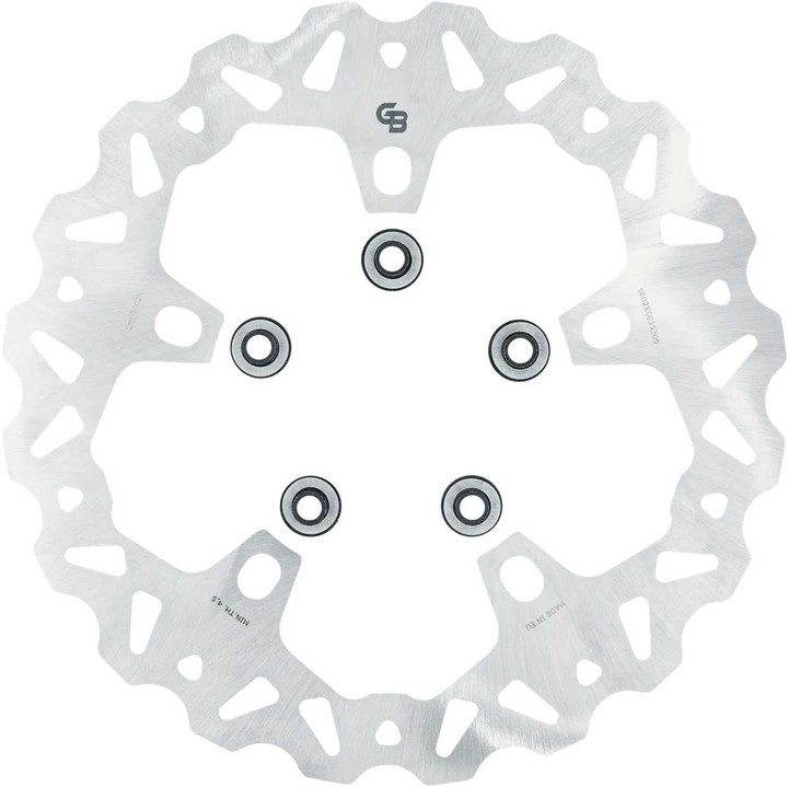 GBRAKES Rotor 11.8" Solid Wave Fr Stainless GBD9002X
