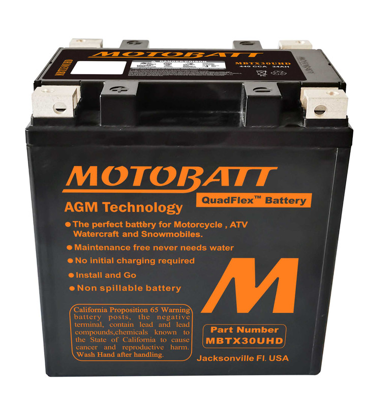 MOTOBATT Battery Mbtx30U(Hd) Sealed Factory Activated MBTX30UHD