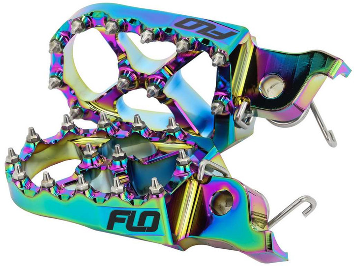 FLO MOTORSPORTS Pro Series Foot Pegs Jet Fuel FPEG-797JET