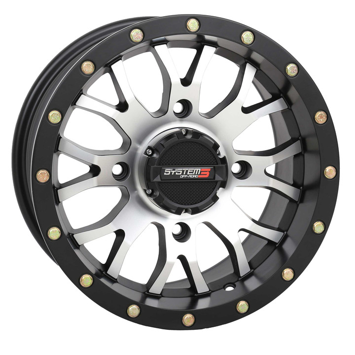 SYSTEM 3 St3 Wheel 14X7 5+2 (+30Mm) 4/137 Matte Machined/Black 14S3-1037