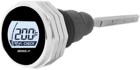 KOSO Digital Oil Dipstick Silver Fits 07-16 Flh/Flt BA053011