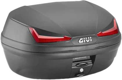 GIVI Simply Iv Top Case 45L Black W/Red Lens E455NA