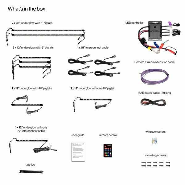 ECOXGEAR 6 Seater Led Kit W/ Controller SEI-LEDZ4UGLW1236