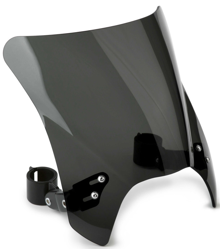 NATIONAL CYCLE Mohawk Windshield Dark Tint Black Hardware N2831-002
