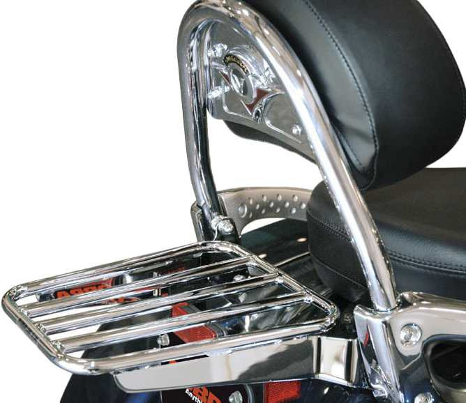 COBRA Solo Luggage Rack Tube Chrome Fits Oem Backrest Kaw Vn1700 02-4466