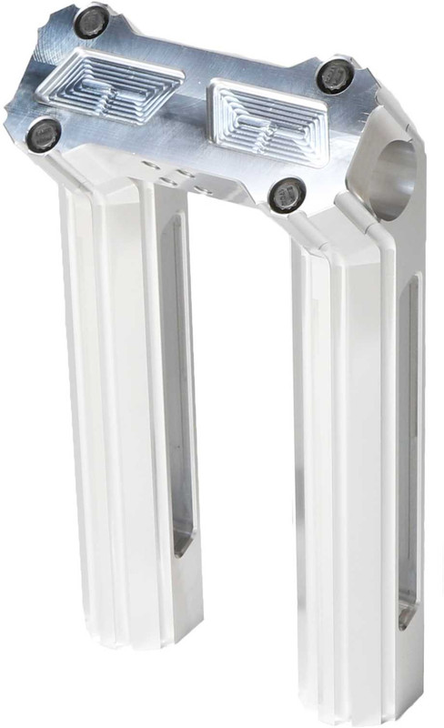 HOFMANN DESIGNS H/D Billet Risers 8" Raw Kickback HDB-1013R