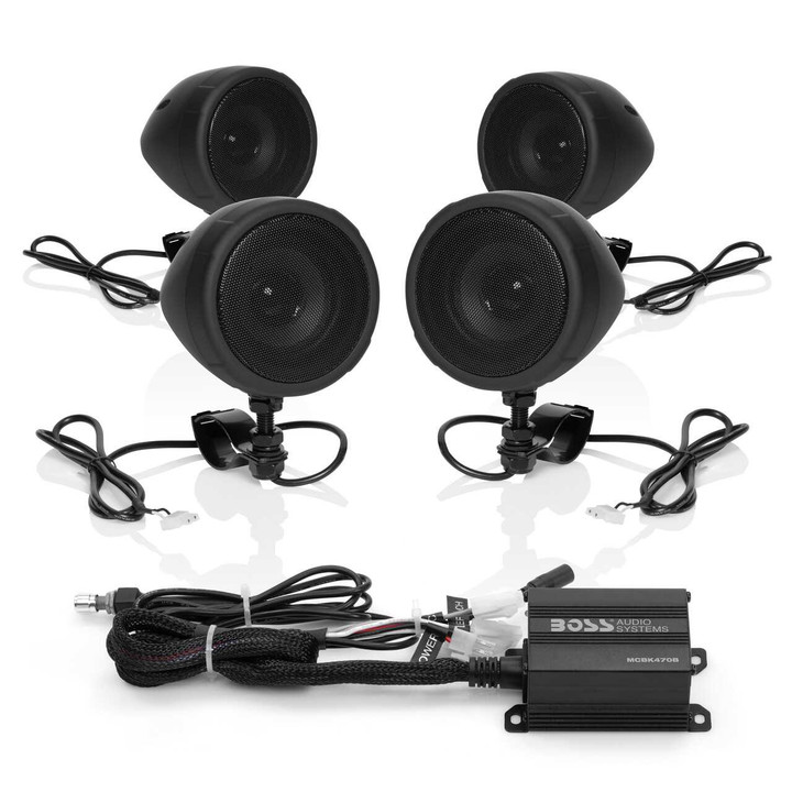 BOSS AUDIO Mc470 Speaker System 1000W Black 3" Bar Mnt Bt MCBK470B