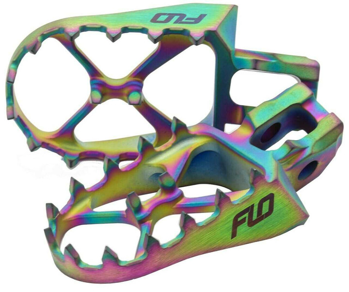 FLO MOTORSPORTS Titanium Foot Pegs Jet Fuel Yam TI-793-2