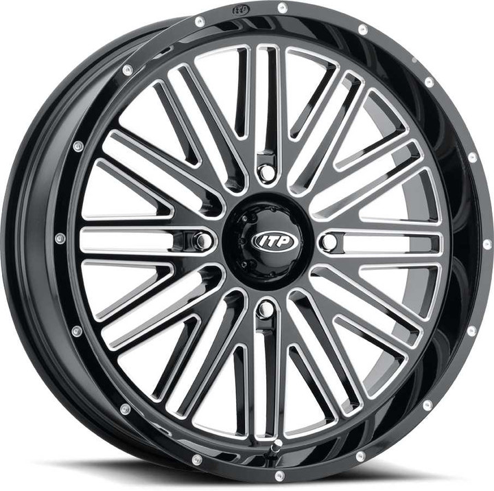ITP Momentum Wheel Blk/Mac 20X6.5 4/156 4+2.5 (+10Mm) 20MT113BX