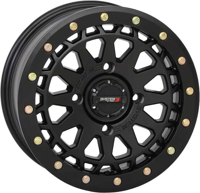 SYSTEM 3 Sb6 Bl Wheel 15X7 4+3 (+10Mm) 4/156 Matte Black 15S3-6555
