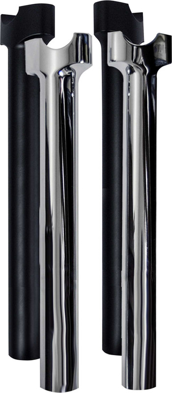 WILD 1 Chubby 12" Straight Risers Chrome WO531S