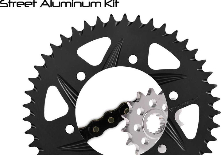 VORTEX Sprocket/Chain Kit Stl/Alu 15/43T Blk Rx3 520-114L Blk CK6243
