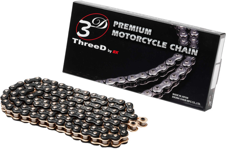 EK Chain Gp Rv Nx2-Ring 520-120L Blk/Gld 520RV3D-120KG
