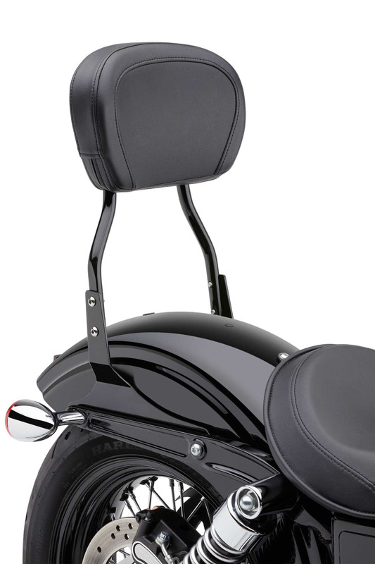 COBRA Short Sissy Bar Round Blk Flstf 07-17 Fxst/S/B 06-10 602-1301B