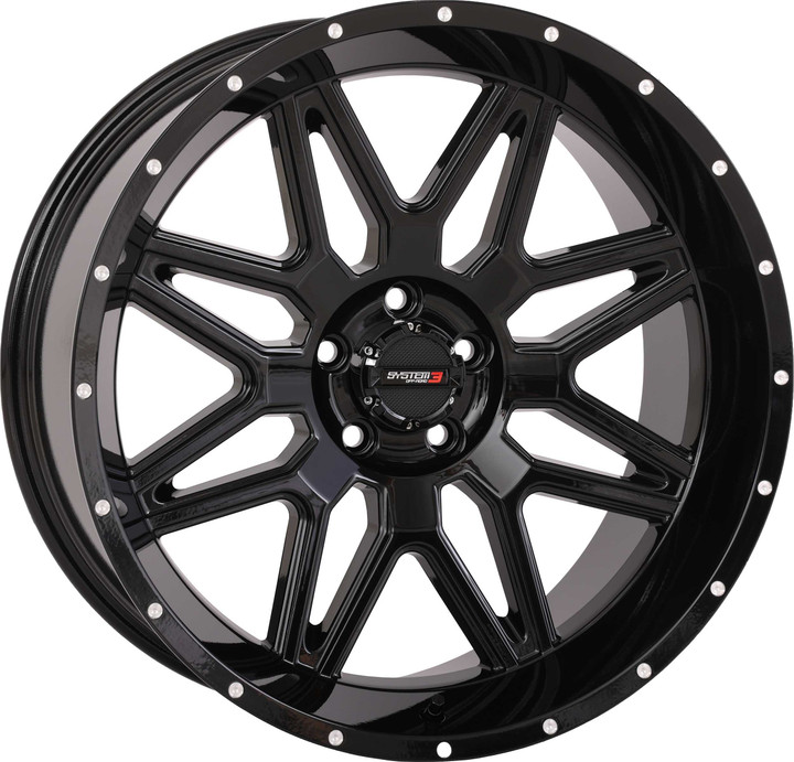 SYSTEM 3 St7 Wheel 20X9 5+4 (0Mm) 5/4.5 Gloss Black 20S3-7355