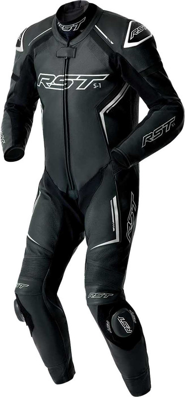 RST S1 D3O Suit Blk/Whi Leather Sm 103604WHI-40