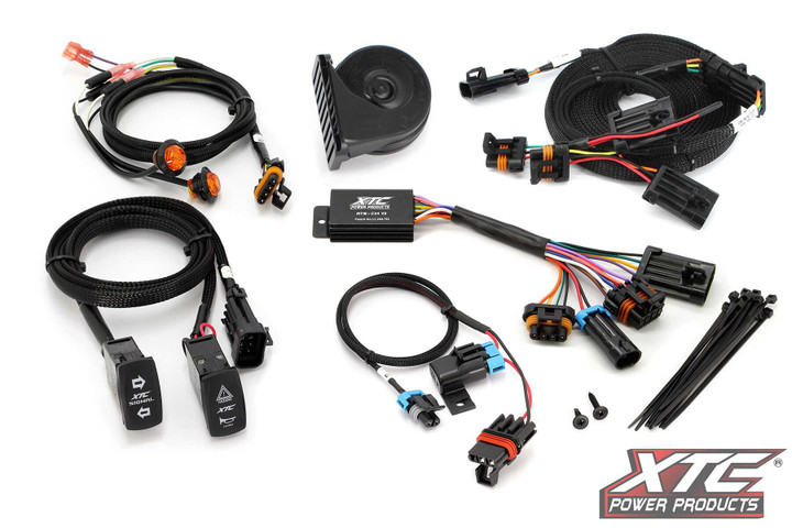 XTC POWER PRODUCTS Auto Turn Signal Kit W/ Horn And Front Drl Lights Can ATS-POL-X24-DRL