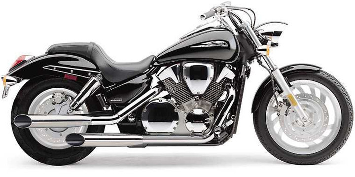 COBRA Blvd Slashcut Slip On Chrome Hon Vtx1300C 04-09 1180SC