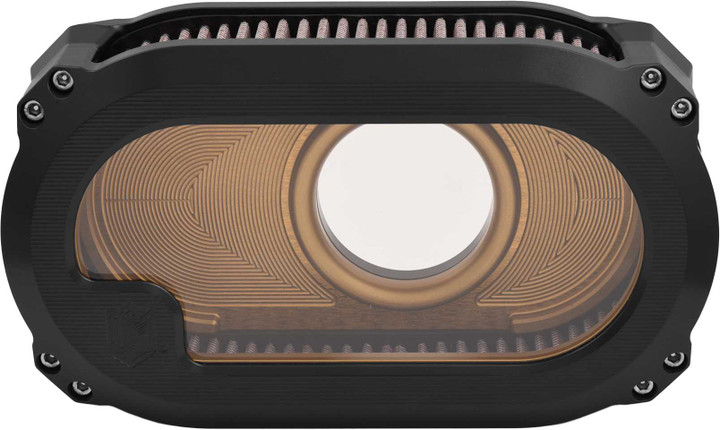 KENS FACTORY Nl Tc Air Cleaner W/Glass Black W/Gold NXT-03BG