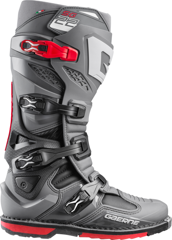 GAERNE Sg22 Boots Anthracite/Black/Red Sz 13 2262-007-13