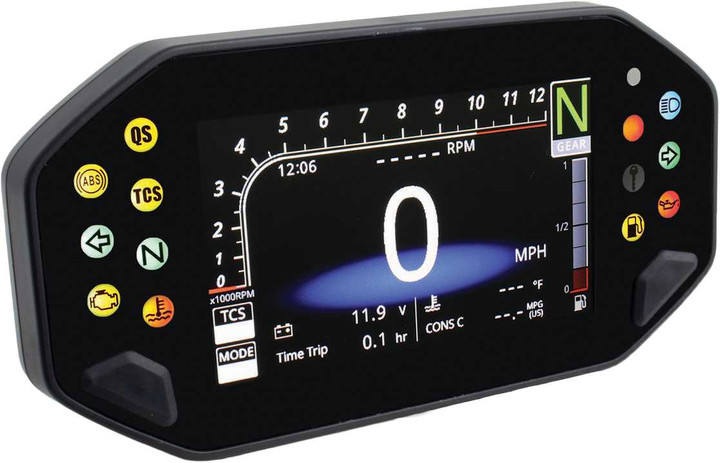 KOSO Rx-4 Tft Multifunction Meter Black Yam BA081000
