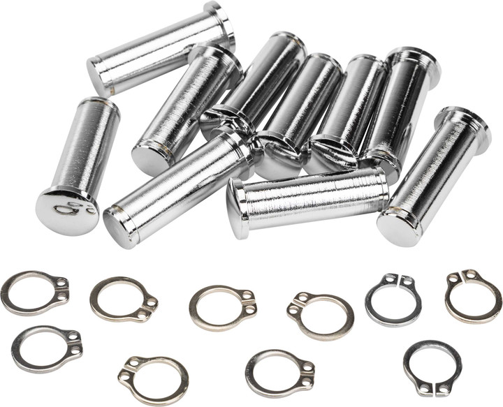HARDDRIVE Pivot Pin & Circlip Clutch `08-20 Flh Chrome 051207