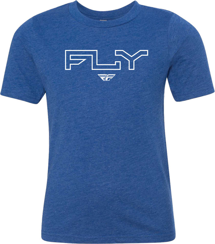 FLY RACING Youth Fly Edge Tee Royal Blue Ys 354-0310YS