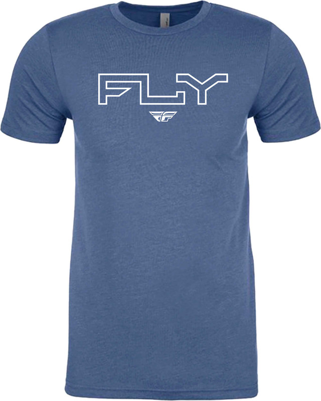FLY RACING Fly Edge Tee Cool Blue Heather Xl 354-0310X
