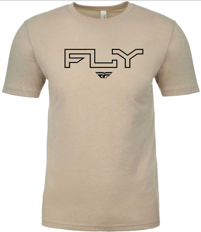 FLY RACING Fly Edge Tee Cream Xl 354-0311X