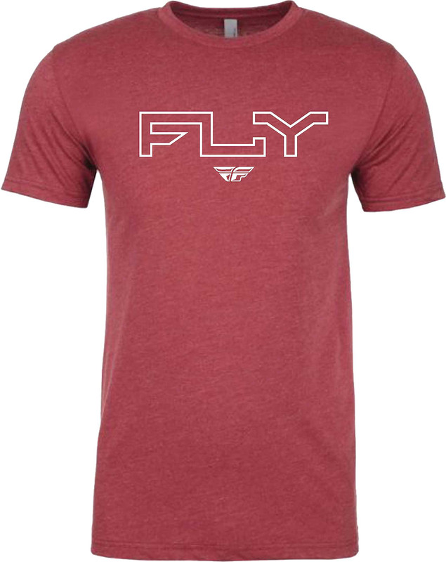 FLY RACING Fly Edge Tee Cardinal 2X 354-03092X