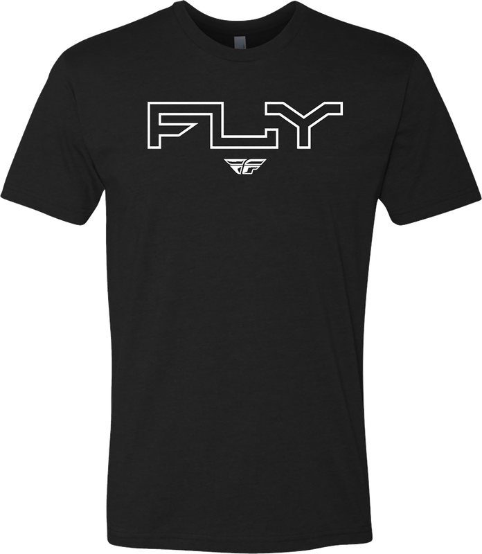 FLY RACING Fly Edge Tee Black Sm 354-0308S
