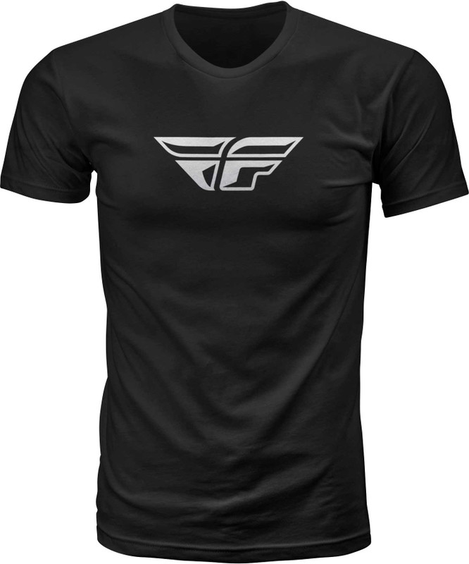FLY RACING Fly F-Wing Tee Black Md 352-0610M