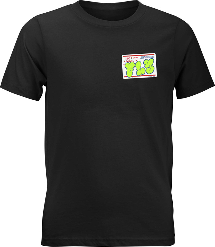 FLY RACING Youth Fly Graffiti Tee Black Ys 354-0413YS