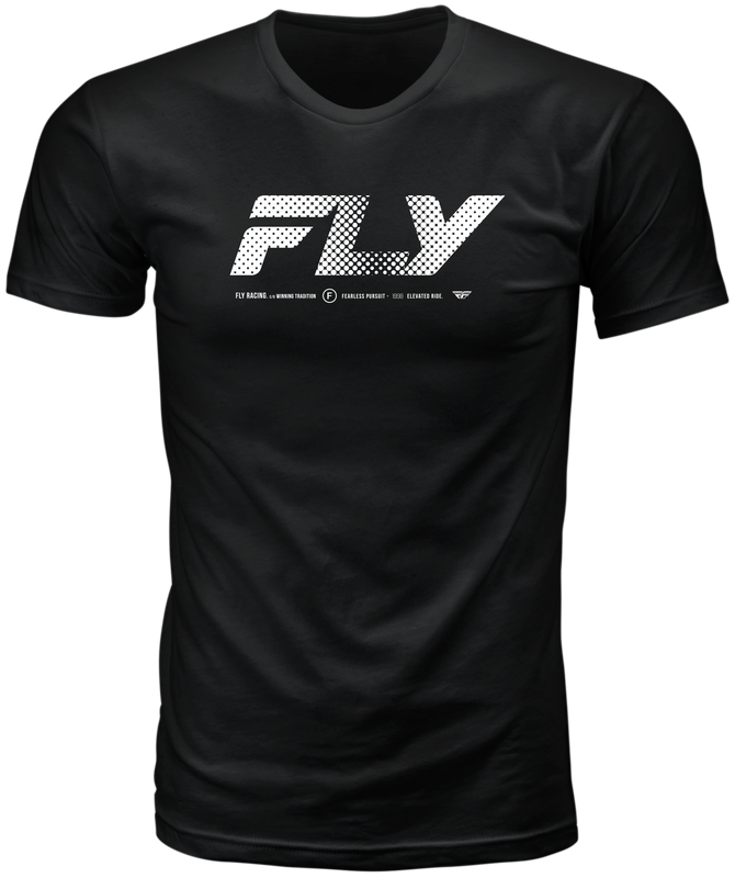 FLY RACING Fly Worldwide Tee Black Xl 354-0406X