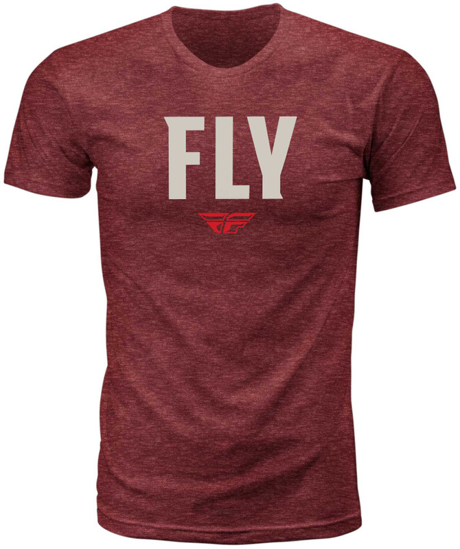 FLY RACING Fly Wfh Tee Red Heather Md 352-0152M