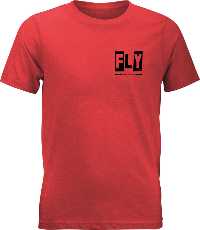 FLY RACING Youth Fly Punk Tee Red Yl 354-0417YL