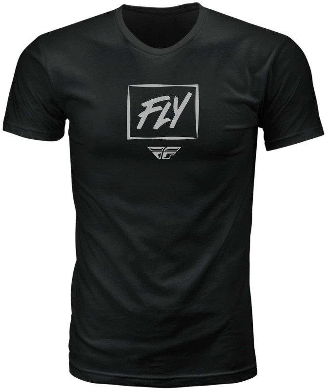 FLY RACING Fly Zoom Tee Black Md 352-0140M