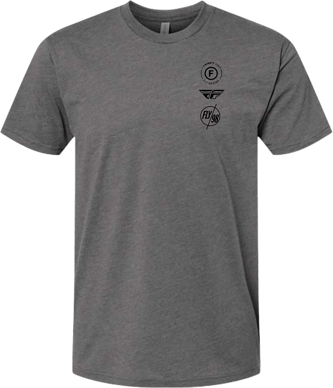 FLY RACING Fly Atom Tee Gunmetal Heather Xl 354-0317X