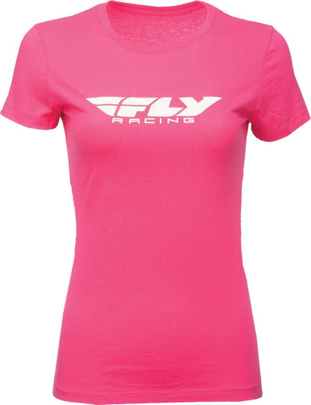FLY RACING Women'S Fly Corporate Tee Raspberry Xl 356-0378X