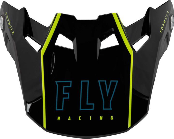 FLY RACING Formula Carbon Tracer Visor Hi-Vis/Black Yl/Sm 73-47122S