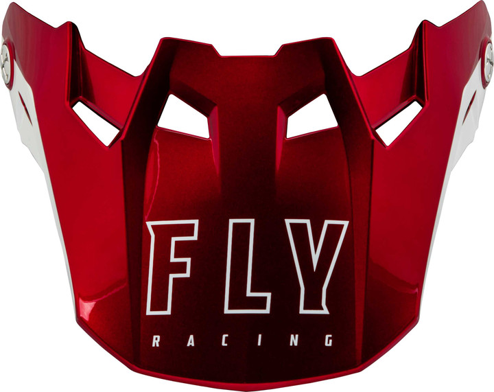 FLY RACING Formula Cc Centrum Visor Metallic Red/White Yl/Sm 73-47133S