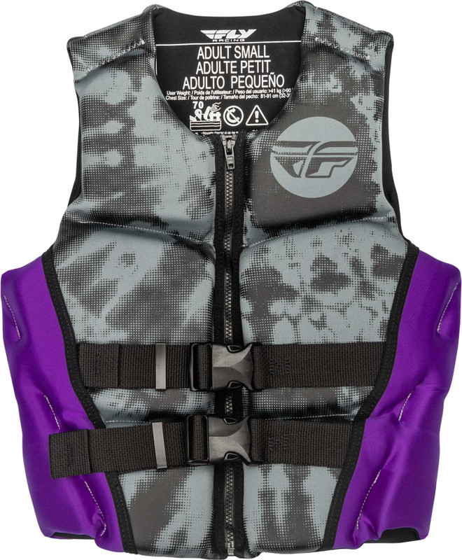 FLY RACING Wmn'S Neoprene Flotation Vest Purple/Grey/Black Md 221-30420M