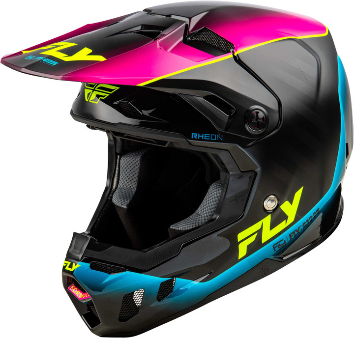 FLY RACING Formula Cc Underglow Helmet Black/Pink/Blue Xs